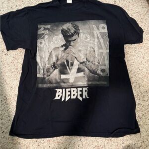 Purpose Tour Black Justin Bieber Graphic Tee